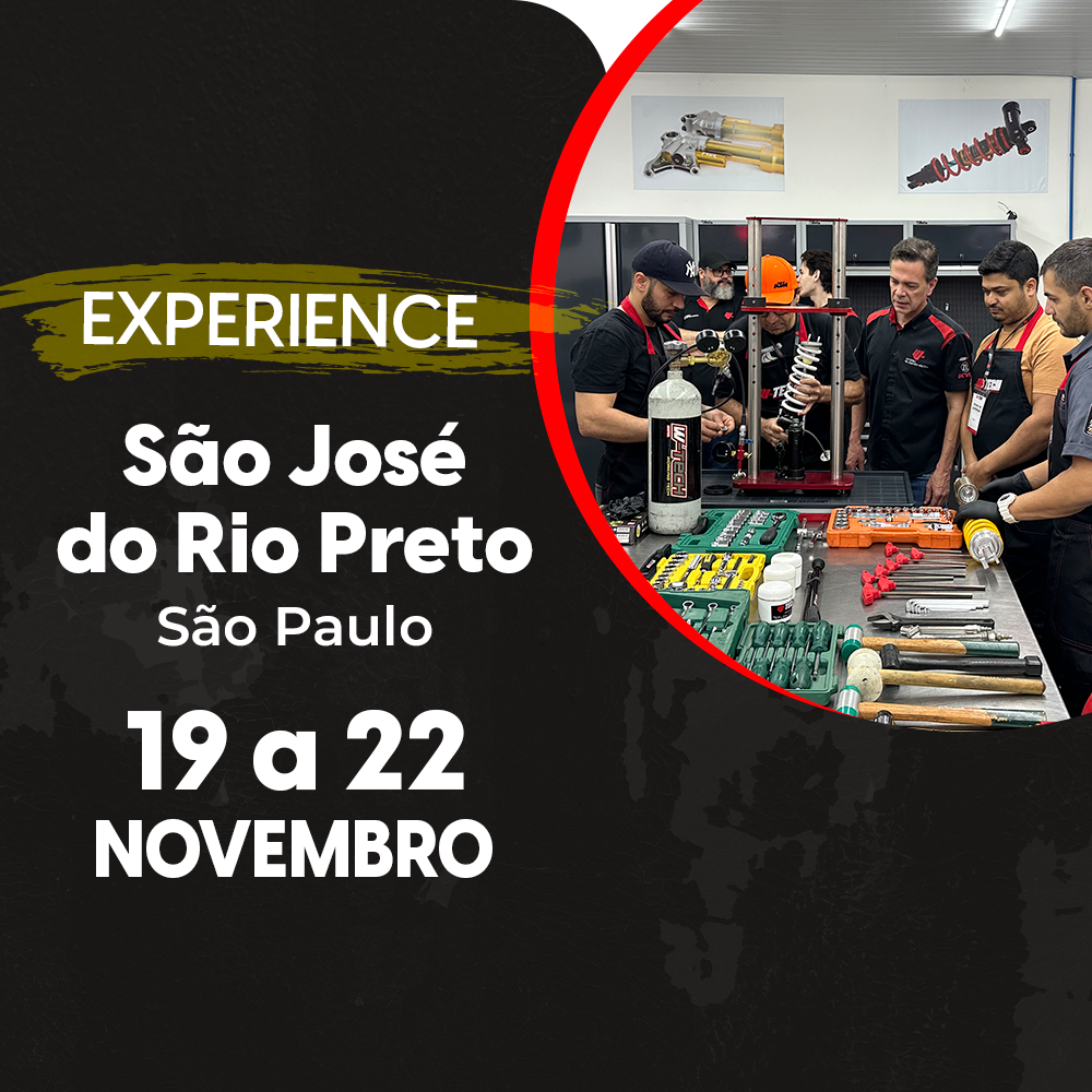 CURSO DE SUSPENSÃO W-TECH EXPERIENCE | SÃO JOSÉ DO RIO PRETO | 19/11/2026 - 22/11/2026